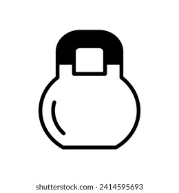 Kettlebell Icon Vector Design Template