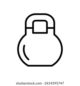 Kettlebell Icon Vector Design Template