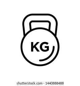 Kettlebell icon vector design templates