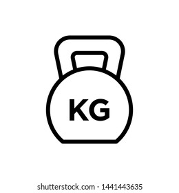 Kettlebell icon vector design templates