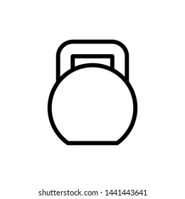 Kettlebell icon vector design templates