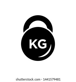 Kettlebell icon vector design templates