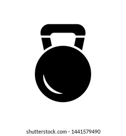 Kettlebell icon vector design templates