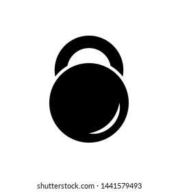 Kettlebell icon vector design templates