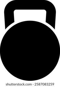 Kettlebell icon vector design templates