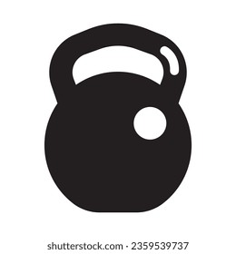 kettlebell icon vector illustratio logo design