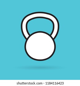 kettlebell icon- vector illustration