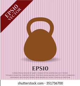 Ilustración vectorial de icono de Kettlebell