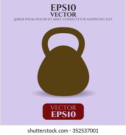 Kettlebell icon vector illustration