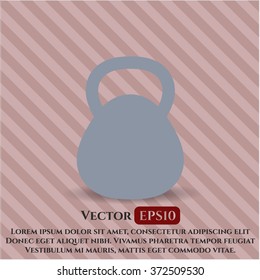 Kettlebell icon vector illustration
