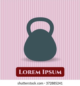 Ilustración vectorial de icono de Kettlebell
