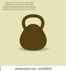 Kettlebell icon vector illustration