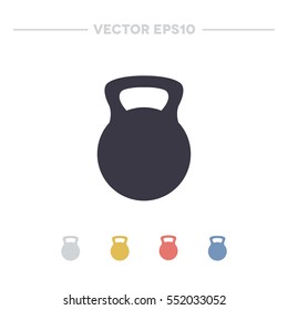 kettlebell icon. vector illustration