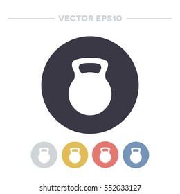 kettlebell icon. vector illustration