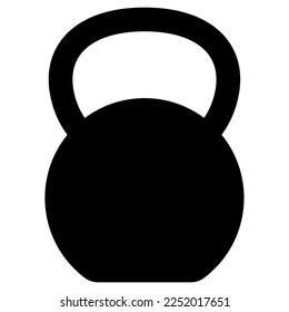 Icono de Kettlebell. Ilustración del vector aislada en fondo blanco