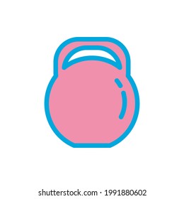 Diseño del vector del icono de Kettlebell