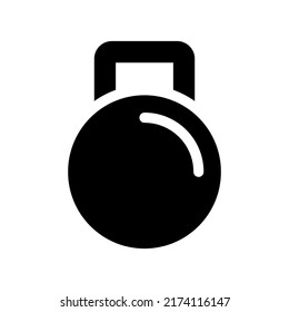 Kettlebell Icon Vector Symbol Design Illustration