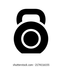 Kettlebell Icon Vector Symbol Design Illustration