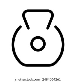 Kettlebell Icon Vector Symbol Design Illustration