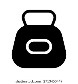 Icono de Kettlebell Ilustración de diseño de símbolo de Vector