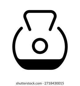 Icono de Kettlebell Ilustración de diseño de símbolo de Vector