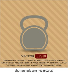 kettlebell icon vector symbol flat eps jpg app web concept