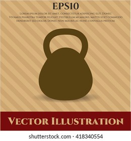 kettlebell icon vector symbol flat eps jpg app web concept