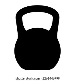Kettlebell icon. Weight icon, training equipment flat vector icon for exercise apps and websites.