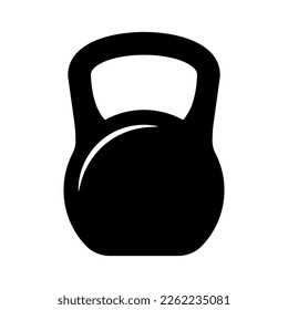 Kettlebell icon. Weight icon, training equipment flat vector icon for exercise apps and websites.