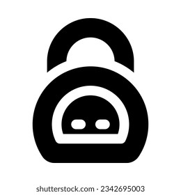 kettlebell icon for your website, mobile, presentation, and logo design.