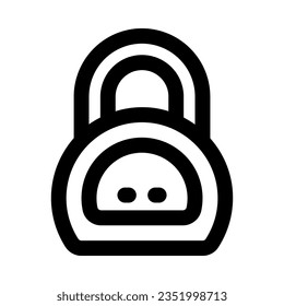 kettlebell icon for your website, mobile, presentation, and logo design.