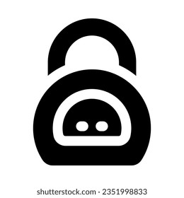 kettlebell icon for your website, mobile, presentation, and logo design.