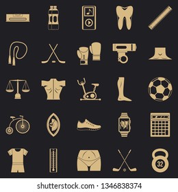 Kettlebell icons set. Simple set of 25 kettlebell vector icons for web for any design