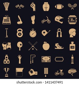 Kettlebell icons set. Simple style of 36 kettlebell vector icons for web for any design