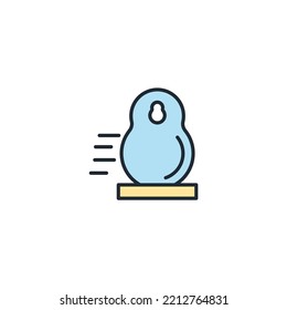 símbolo de iconos de timbre elementos vectoriales para web infográfica
