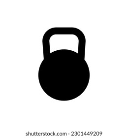 Icono de Kettlebell, ilustración vectorial. ilustración de icono de kettlebell vectorial aislada en fondo blanco, icono de kettlebell Eps 