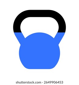 Kettlebell illustration icon. Kettlebell silhouette logo design for workout, gym, fitness	