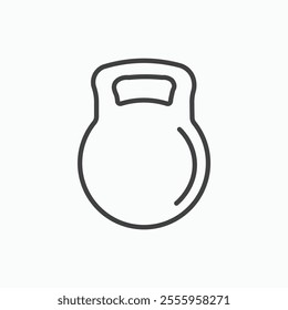 Kettlebell isolated icon. vector illustration.