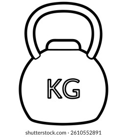 Kettlebell isolated on white background