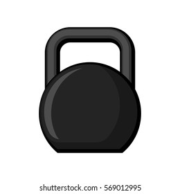 Kettlebell isolated. powerlifting equipment. Sports accessories on white background. Fitness object