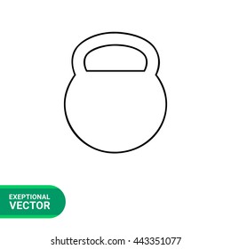 Kettlebell Line Icon