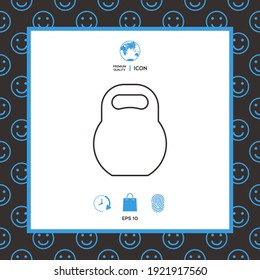 Kettlebell line icon. Elements for your design