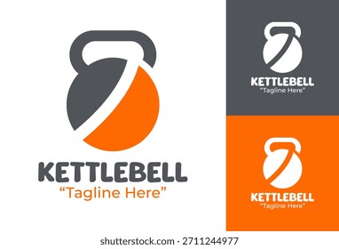 Kettlebell Logo Limpar Identidade de treino atlético