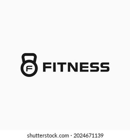 Kettlebell logo design, for Fitness Fit Gym Workout logo design