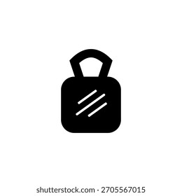 Ícone de logotipo Kettlebell - Símbolo de vetor de treinamento de força