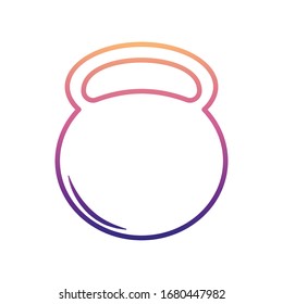 icono de kettlebell nolan. Línea delgada simple, contorno vectorial de iconos de instrumentos de medida para ui y ux, sitio web o aplicación móvil