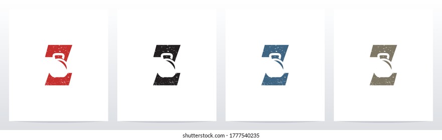 Kettlebell On Letter Logo Design Z