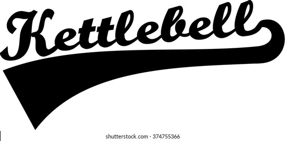 Kettlebell retro word