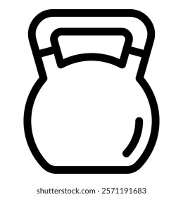 Kettlebell Simple Vector Icon Collection
