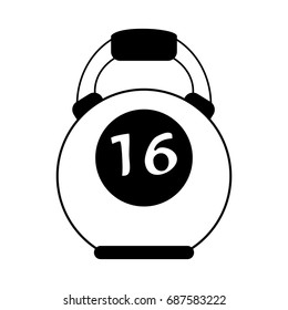 kettlebell sport or fitness related icon image